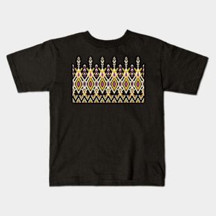 Colorful ikat style aztec Navajo pattern Kids T-Shirt